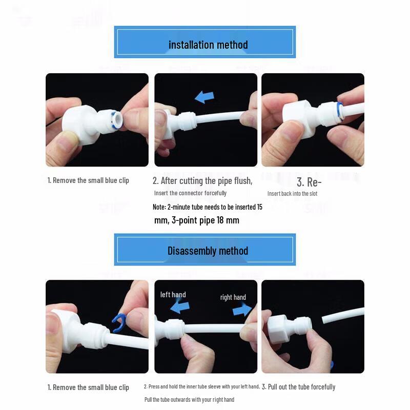 PE Water Purifier Quick Connect T-Fitting