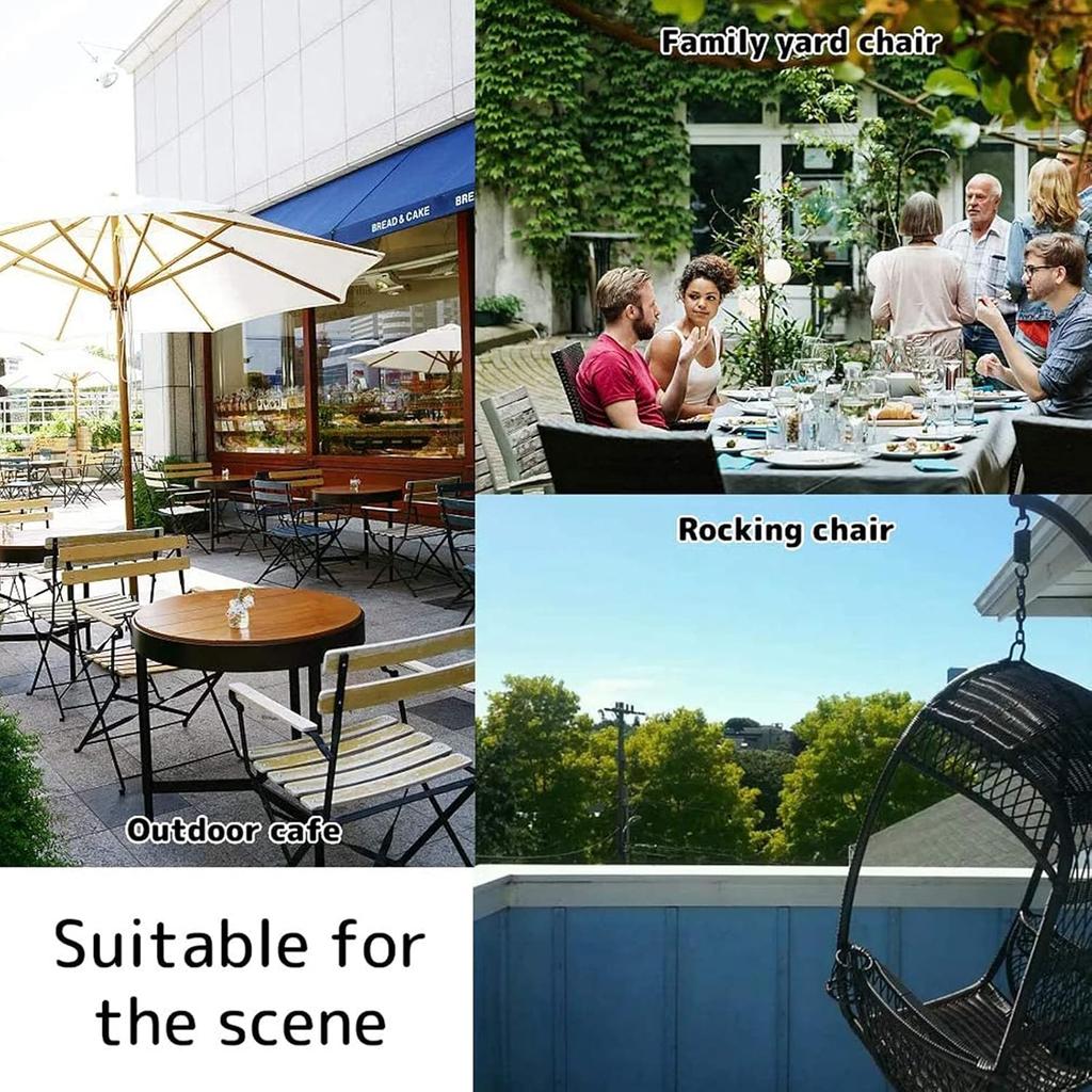 Swivel Rocker Cushion, Washable & Uv-Resistant Rocking Chair Pads, Cushion Mat for Recliner Rocking Rattan Chair Folding Garden Seat Cushion Sofa