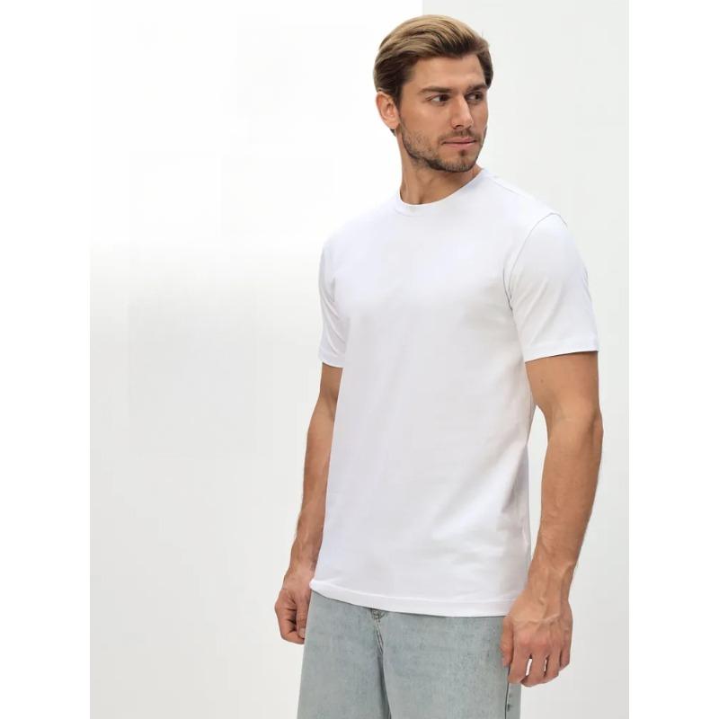 Sommer Rundhals Kurzarm T-Shirts Einfarbig Vielseitig Locker Atmungsaktiv Lässig Sportlich Reine Baumwolle Herren T-Shirts