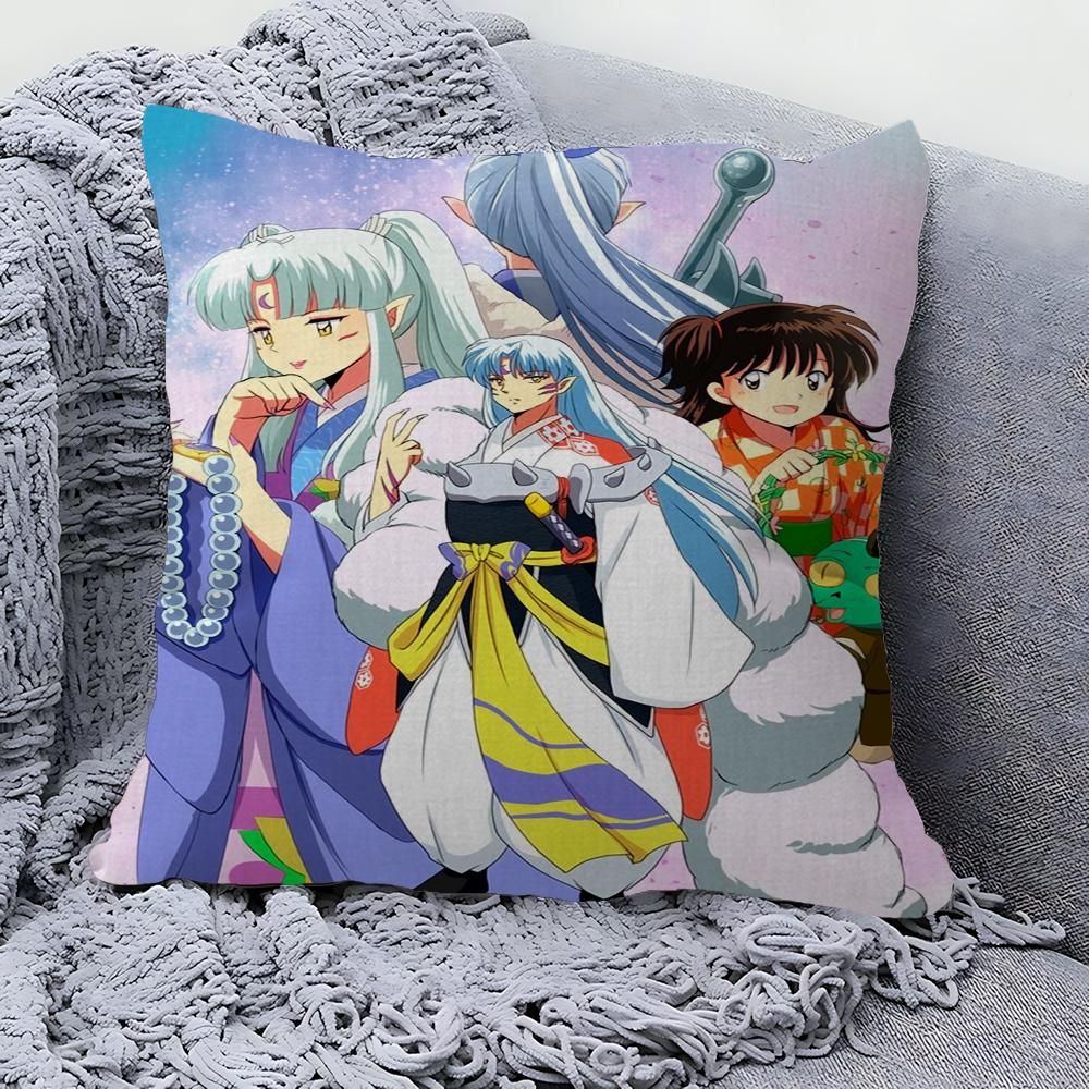 Inuyasha Office Cushion Pillowcase Car Cushion Cover45X45CM Lumbar Pillowcase Sofa Pillowcover 40x40 cm