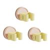 3PCS Multi-functional Plastic Suction Cup Mop Holder Wall Mounted Waterproof Mop Clip Space Saving Mop Storage Rack Bathroom