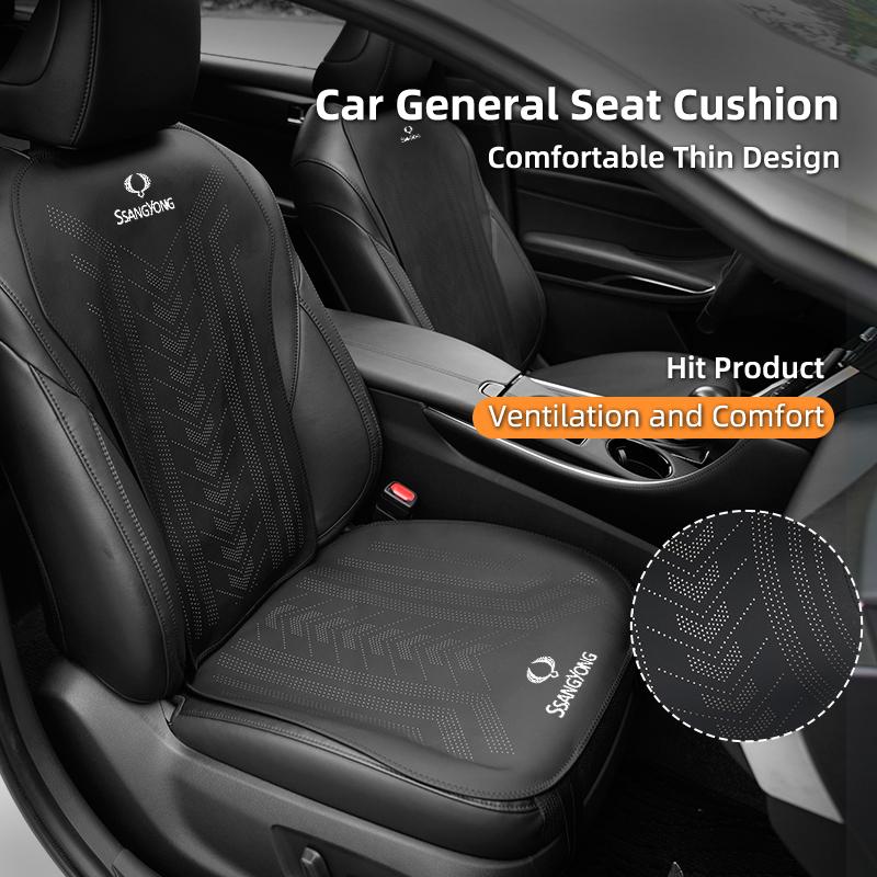 Car Ice Silk Seat Cushion Breathable Backrest Seat Cover Accessories For SsangYong Actyon Korando Rexton Kyron Rodius Tivoli Mus