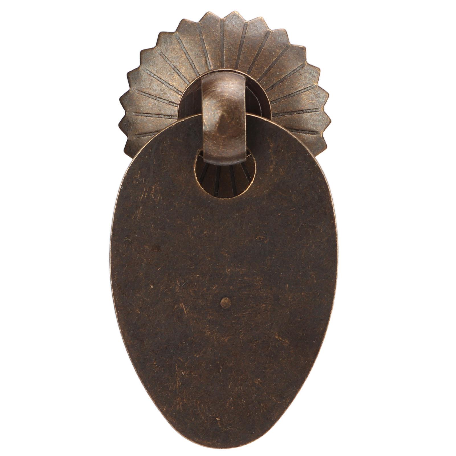 

10 комплектов антикварных ручек для ящиков с элементами ретро в форме дынного семечка, нержавеющая латунная антикварная ручка с