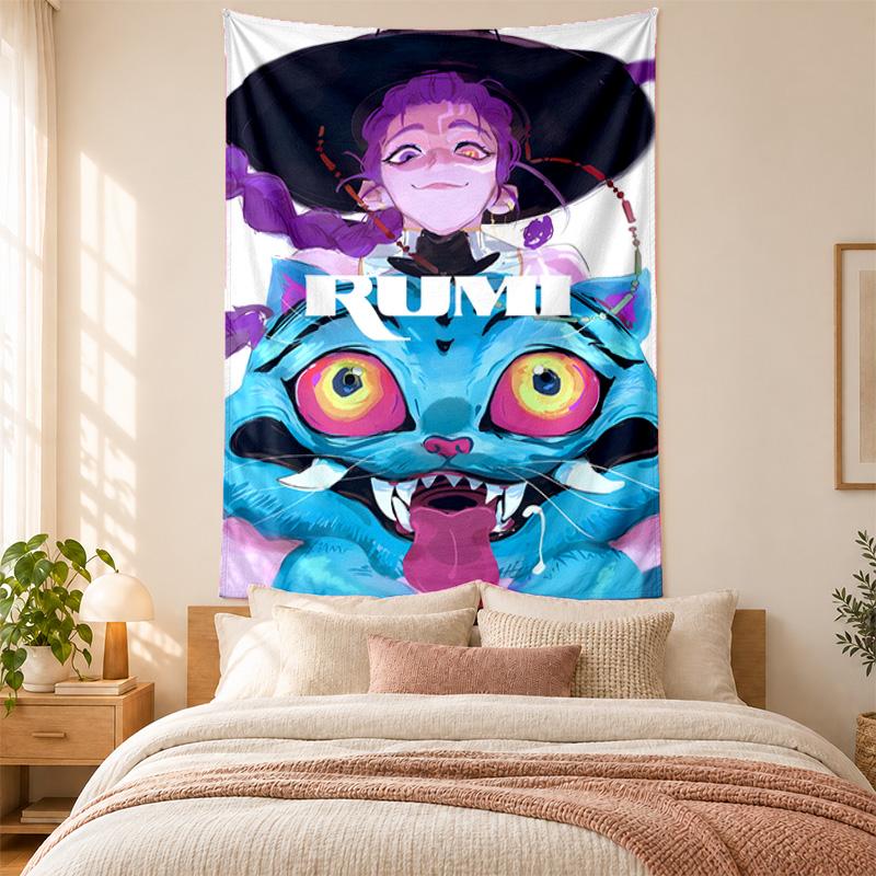 Tapiz Cazadores de Demonios Kpop alta calidad para decorar paredes de sala de estar, dormitorio, residencia estudiantil ideal como arte de pared para dormitorio o regalo de vacaciones