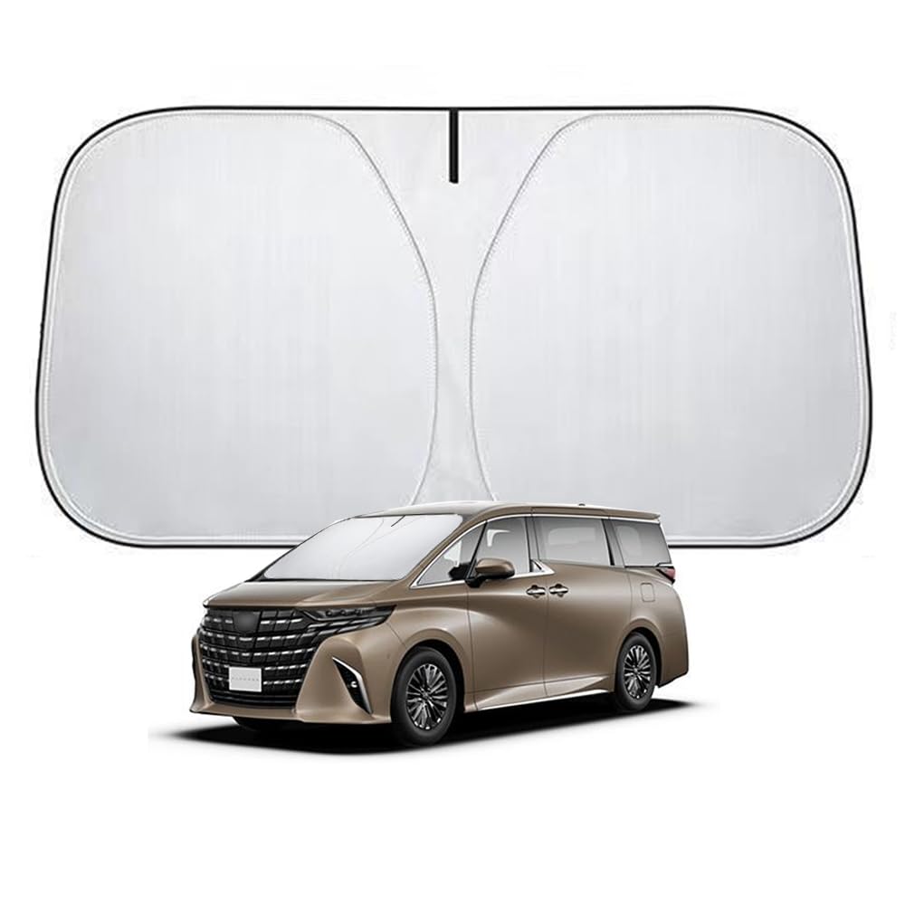 Toyota Alphard Windshield Compatible with the 40 Series 2023 High Heat UV Light and with Storage Sunshade, Alphard/Vellfire (June - Present), 5-Layer