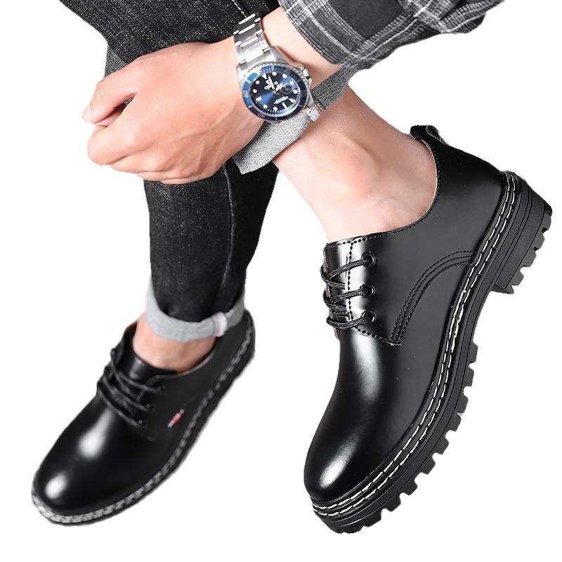 Echtes Leder Schuhe Männer Casual Schuhe Mode Marke Männlichen Schuhe Flache Kuh Leder Schwarz Weiß Schuhe