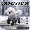 Thickened Pet Dust-proof Pants Full Body Pet Jumpsuit Cozy Dog Winter Coat  for Outdoor Walks