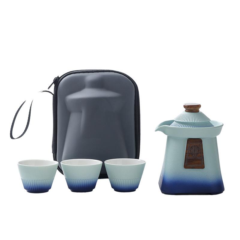 Chinese Palace Museum Creative Palace Style Travel Tea Set Quick Guest Cup Portable Outdoor Business Hand Gift Teaware Sets