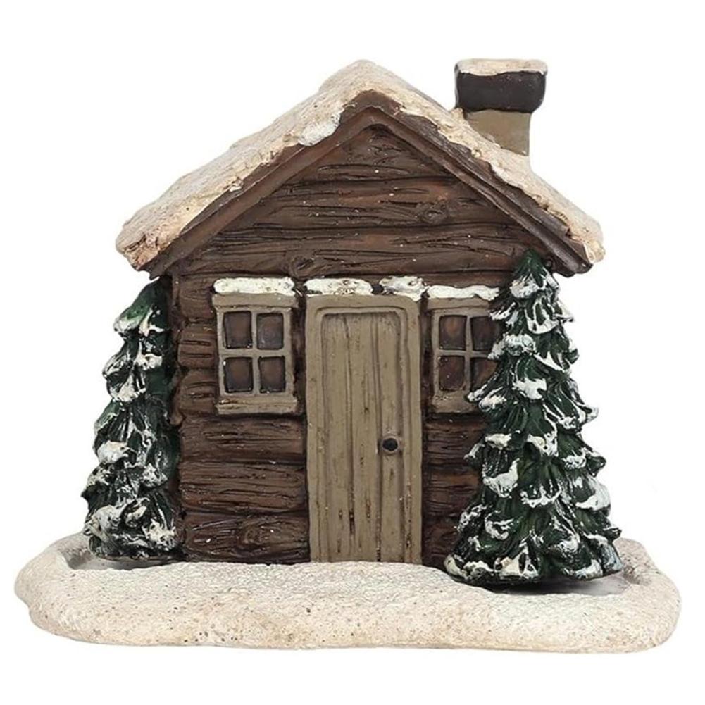 

Рождественская Зимняя Бревенчатая Коническая Курильница Для Благовоний, Деревенская Хижина С Дымоходом, Универсальная Курильница Для Коттеджа, Декор Для Центрального Украшения Стола