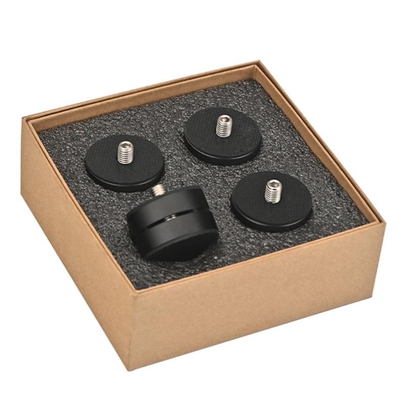 

Set Of 4 Shock Absorption Floor Foot NonSkid Vibration Dampening Feet Speakers Spikes For Speakers And Appliances чёрный