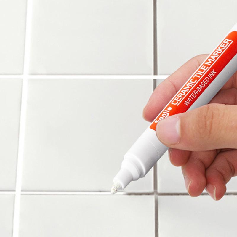 10pcs Waterproof Tile Marker Grout Pen Ceramic Tile Seam Pen Bathroom Floor Decontamination Mouldproof Filling Porcelain Repair Tools