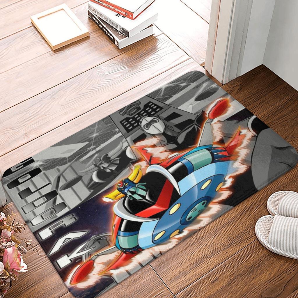 UFO Robot Mazinger Z Front Door Floor Entrance Mats Outdoor Anime Bath Kitchen Doormat Bedroom Carpet Rug