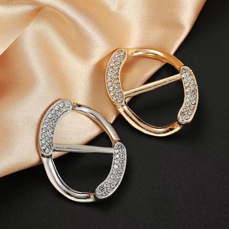 Pearl Diamond Decorative Knot Buckle for T-Shirt Hem and Scarves