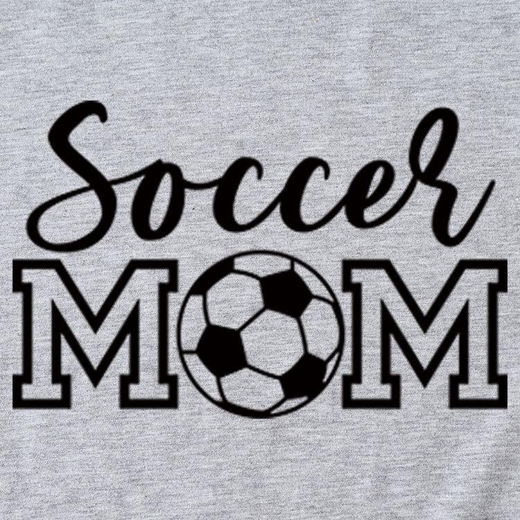 Soccer Mom European and American Crew Neck Women's Casual Loose Short-sleeved eBay Foreign Trade Spot Large Size Comfortable T-shirt