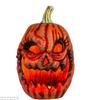 Halloween Pumpkin Craft Ornament Decoration with Carved Face Design for Seasonal Home Display and Festive Tabletop Arrangement