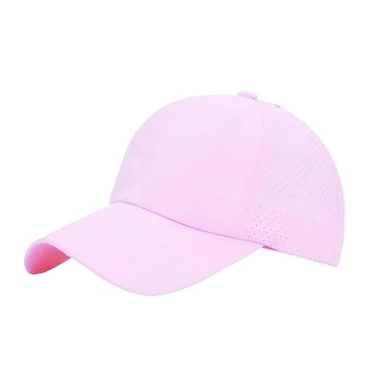 Women Baseball Cap, Adjustable Elastic Straps Quick-Drying Sun Hat, Criss-Cross Ponytail Design Baseball Hat for Running Yoga Hiking