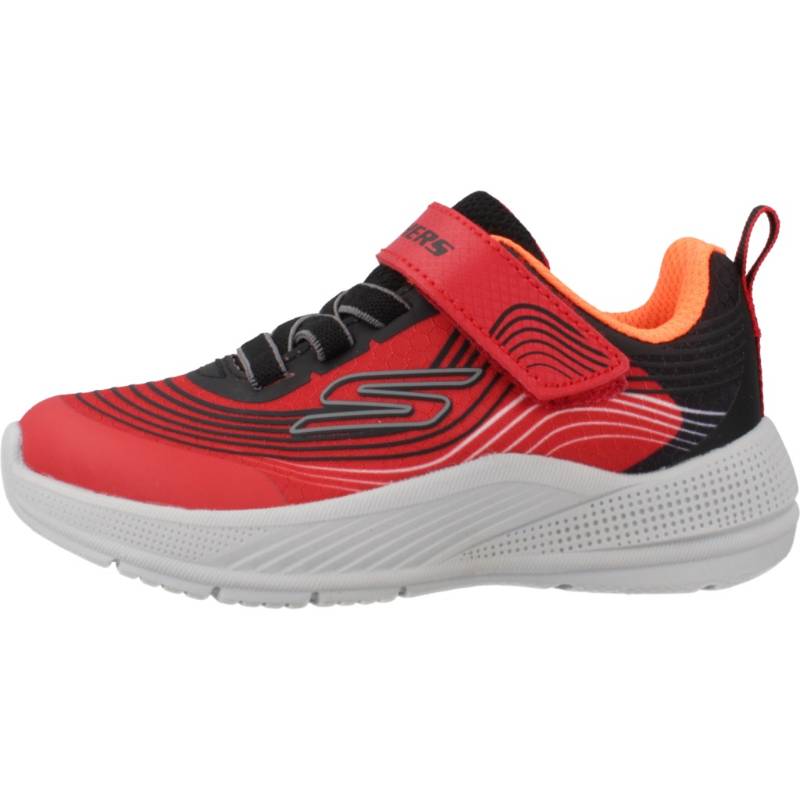Skechers Детские Microspec Advance Модные Удобные Нескользящие Прочные Низкие Кроссовки для Бега Детские кроссовки Красный 403926L 30