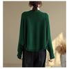 DIMANAF 2025 Women Plus Size Sweaters Cardigan Autumn Winter Solid Knitting Loose Bat Sleeve Tops Shirts