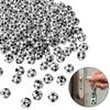 100Pcs Acrylic Football Shaped Beads With Crystals Elastic String For Creative Jewelry