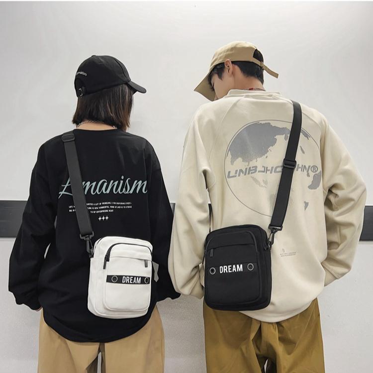 Повседневные мужские поясные сумки холщовые модные кошельки для монет многофункциональные — фото 8