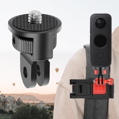 Držák kamery na stativ pro adaptér Gopro 360stupňové nastavení Konverzní adaptér se šroubem 1/4-20 pro GoPro Hero12/11 pro Insta360