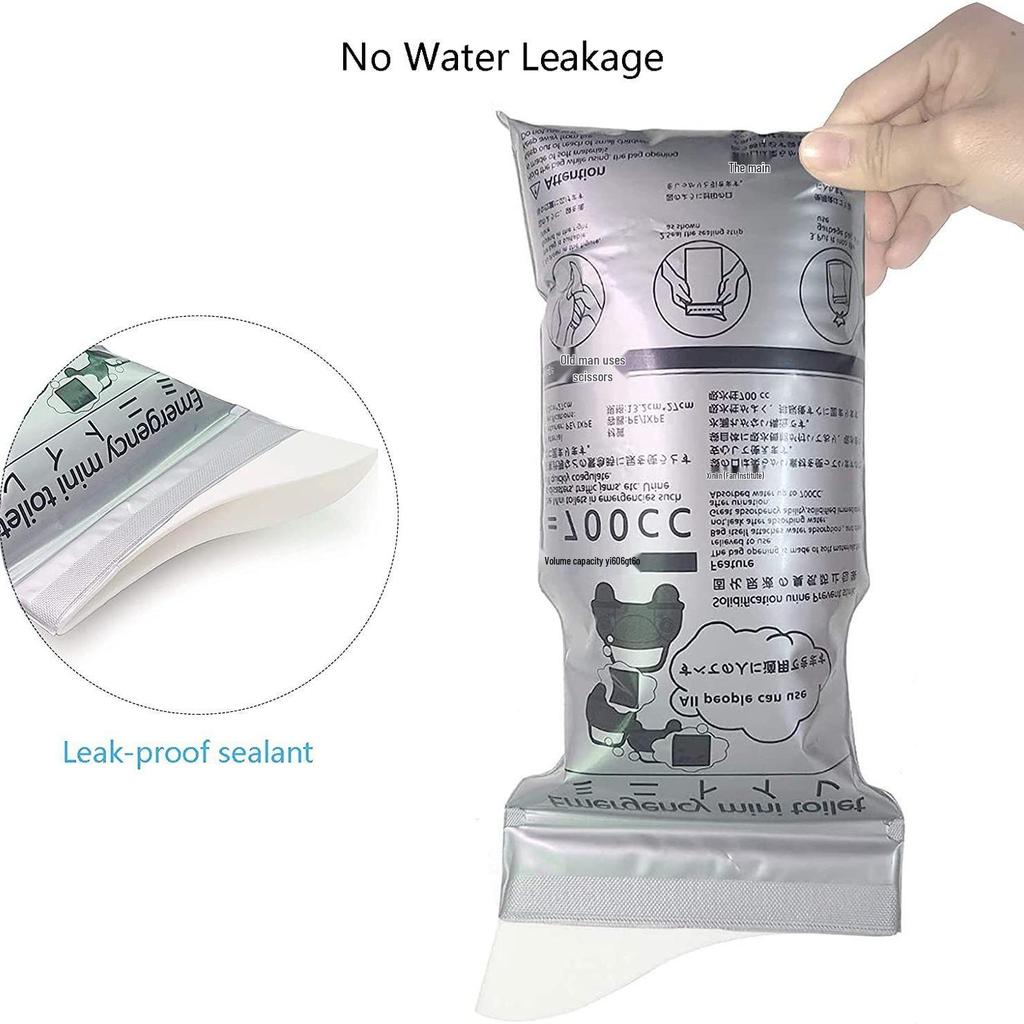 Bærbar Unisex Urin- og Oppkastpose for Reise og Trafikkork