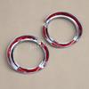 Chrome Front Fog Light Cover Ring Trims For Mitsubishi Outlander 2016-