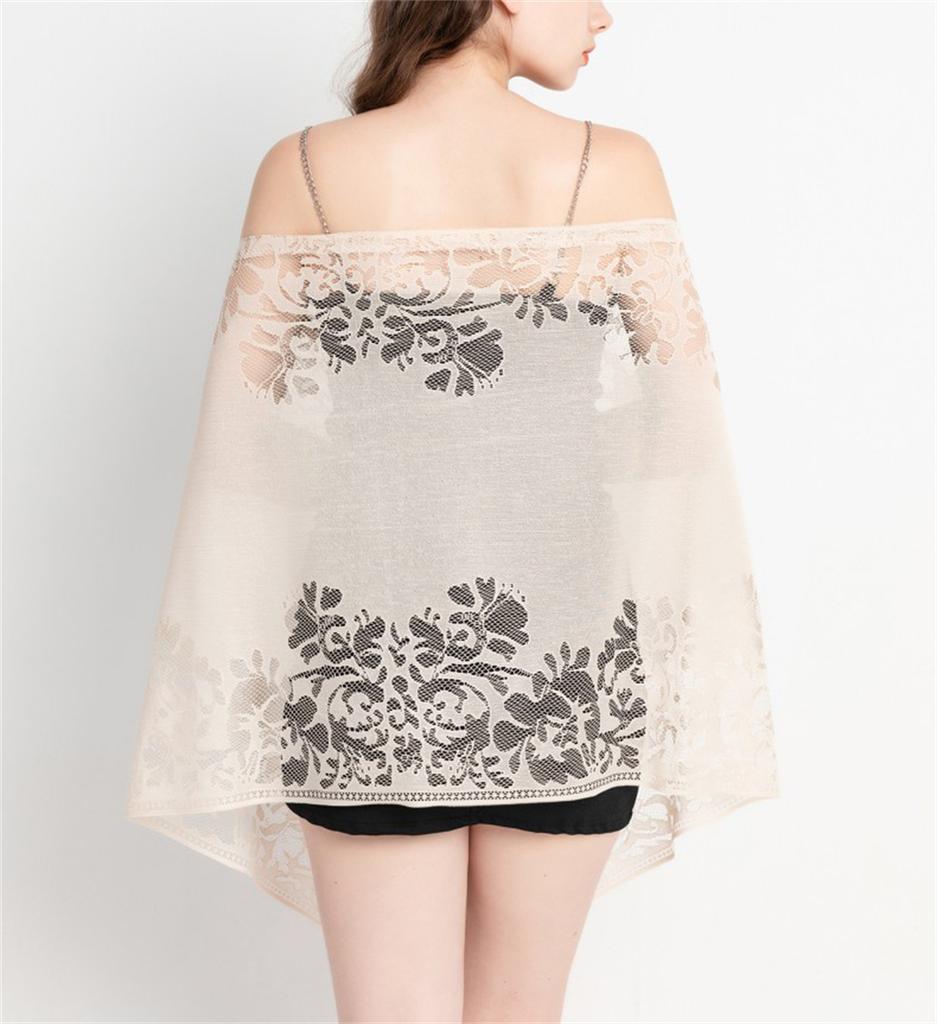 Women Shawls And Wraps For Evening Party Dresses Fashionable Lace Scarfs Pashmina Wedding Formal Shawl