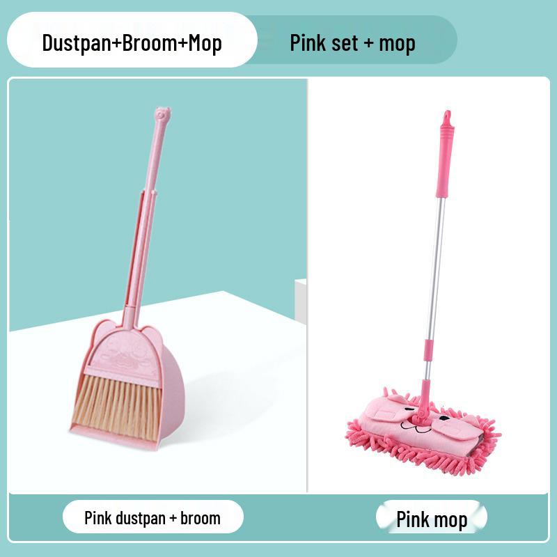 Children's Mini Broom & Dustpan Toy Set