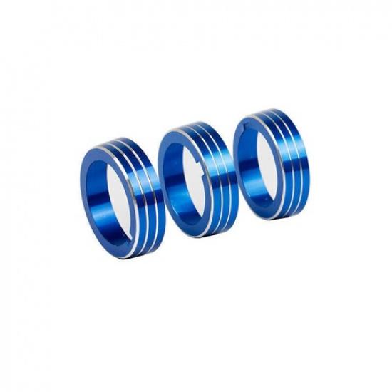 Blue Aluminum Console AC Switch Button Trim Fit For VW Golf MK7 MK7.5 2014-2019