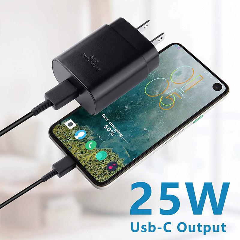Pd 25W Super Fast Charger For Samsung Galaxy S20 S21 S22 S23 Ultra S10 S9 Note 10+ Fast Charging Usb C To Type C