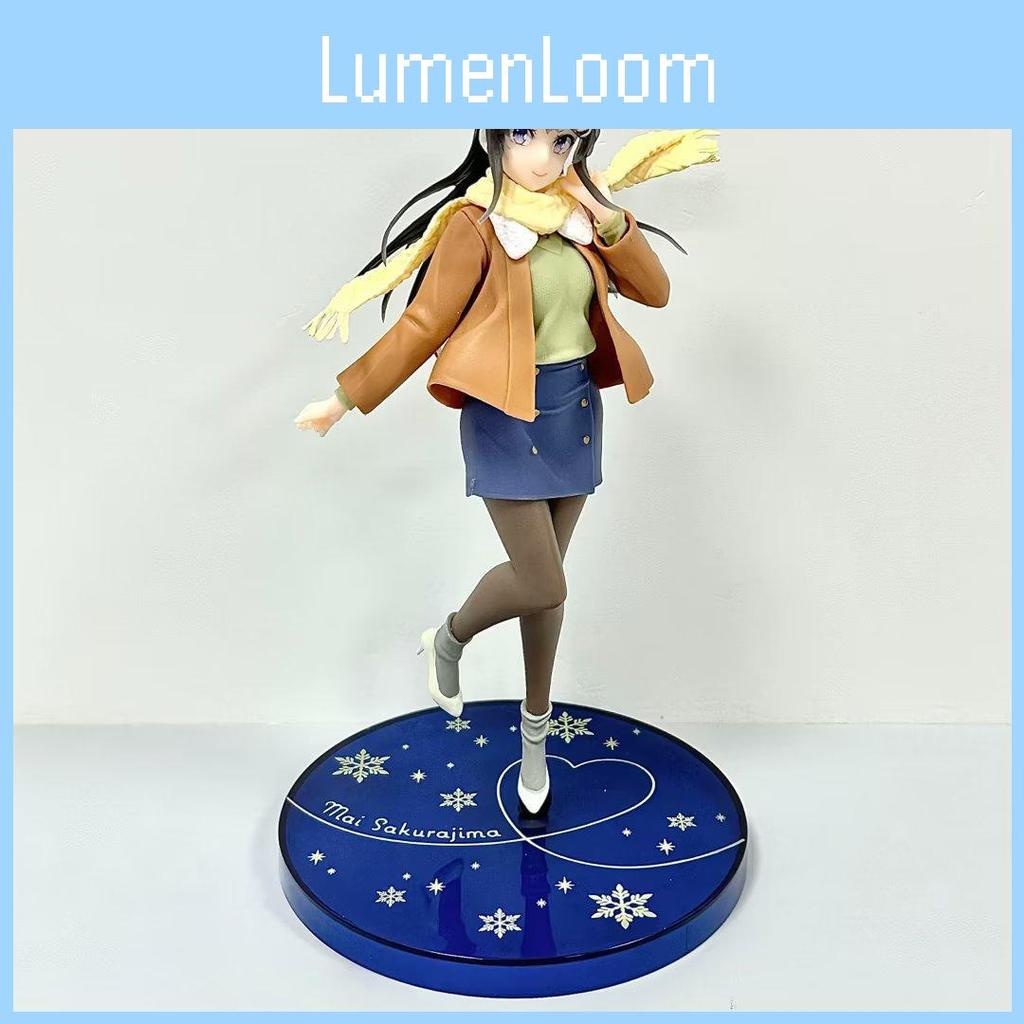 Beautifully Crafted Mai Sakurajima Figurine In Cozy Winter Outfit Great For Decoration