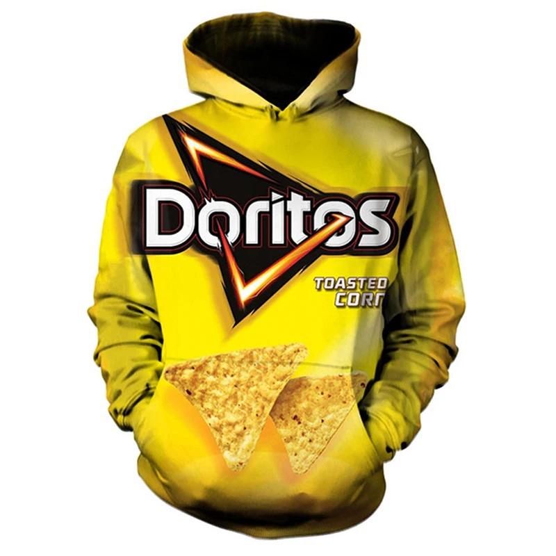 

Толстовки Чипсы Закуски Пакет Смешные Толстовки с 3D-принтом Мужские Женские Толстовки с капюшоном Оверсайз Пуловеры Толстовки Пальто 5XL