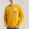 Puma Felpa Girocollo con Stampa Logo Uomo Top Giallo 536303-85