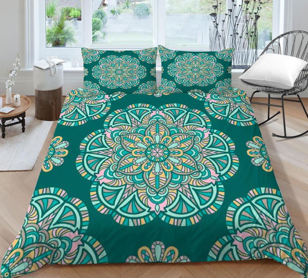 Bettbezug Böhmen Bettwäsche Bunte Tröster Bettbezug Set Heimtextilien Mädchen Frau Polyester Quilt Abdeckung