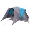 Dome Family Tent for 6 Persons Blue Waterproof