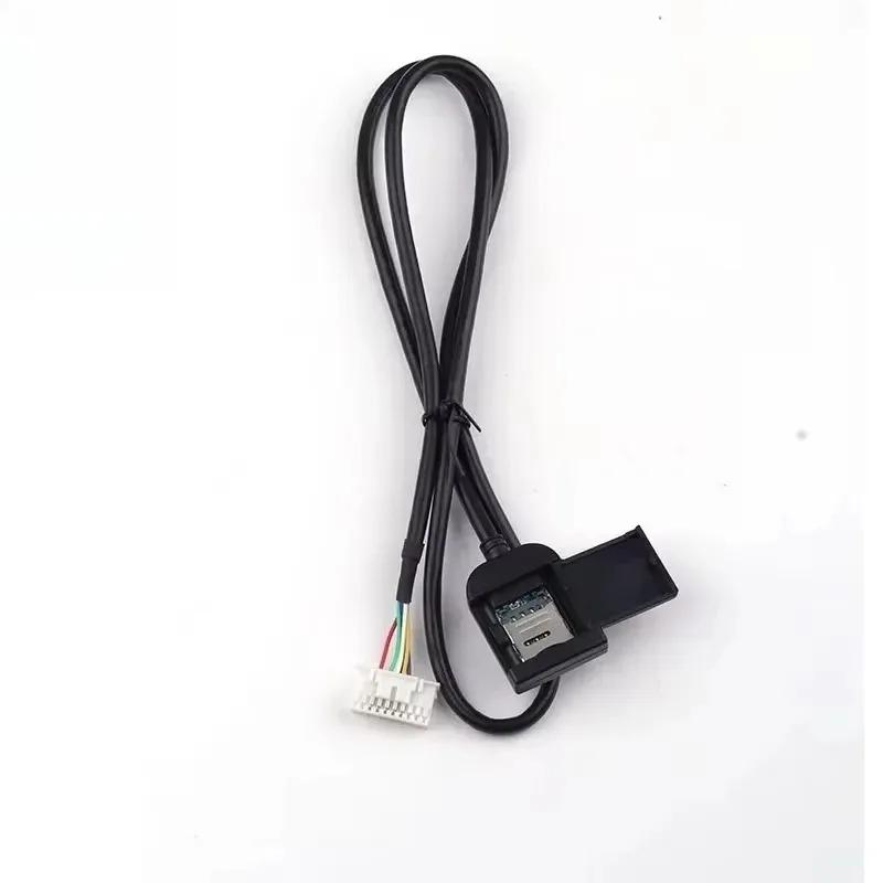 For Stereo Radio Head Unit with 20pin Cable  Replacement Pa Sim Card Slot Adapter for Android GPS Car Accessories Multimedia