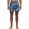 Lululemon Swimming Shorts 5' Men's Furong Green (Unisex) Beach Shorts LM7BLIS | Floral Glow Blue Multi