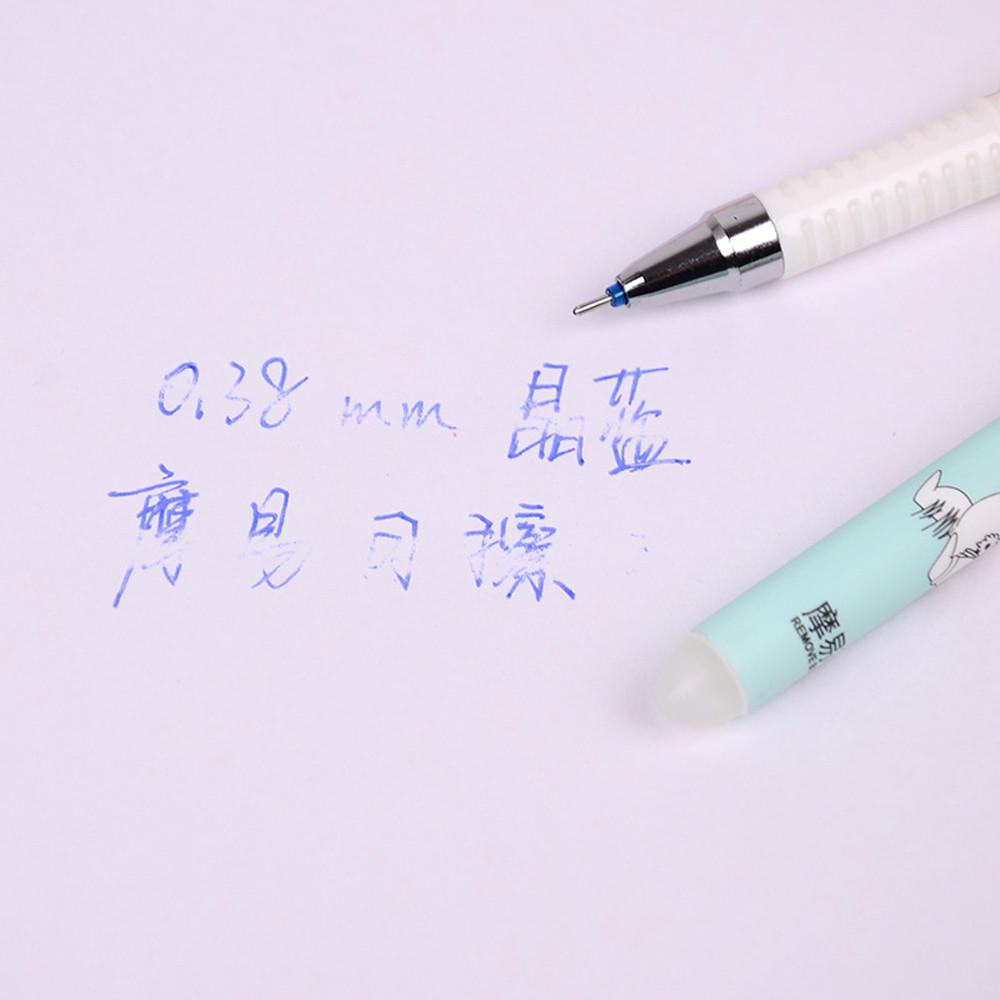 Kap Cat 12Pcs 0.38mm Erasable Gel Pen Cartoon Cute Kawaii Black Ink Pens Needle Kap Cat 12Pcs 0.38mm Erasable Gel Pen Cartoon Cute Kawaii Black Ink Pens Needle