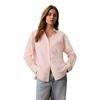 Calvin Klein Casual Vacation Style Embroidered Logo Cotton Sateen Loose Long Sleeve Shirt Women shirts 47F102G