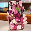 Phone Case For Motorola Edge 50 40 Pro 60 50 40 30 Ultra Neo Fusion Moto G85 G72 G53 G54 G84 G13 G32 Peony Flower