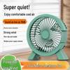 Portable USB Desktop Mini Fan - Silent, Strong Wind, Rechargeable for Dorm Use