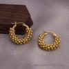 Silver Needle Circle Earrings, Fashionable High-End Copper Ear Hoops, Light Luxury, Versatile Jewelry Accessory.