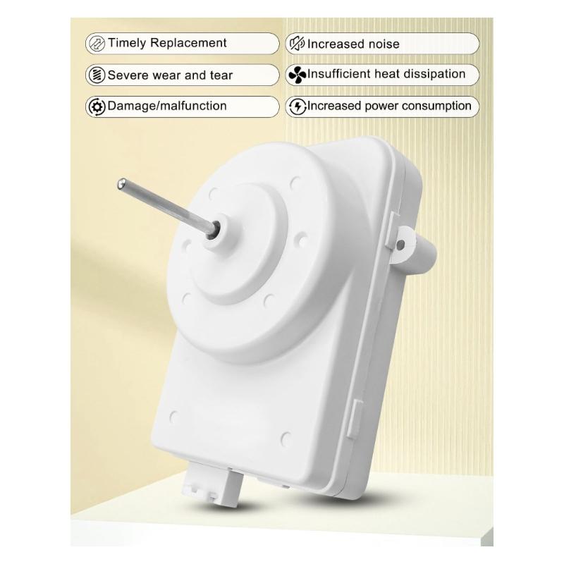 High Efficiency Enduring Condenser Fan Motor Perfect for Refrigerator Replacement Simple Mounting Plastic Structure