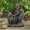 Indoor/Outdoor Fountain Statue Resin Garden Sculpture Courtyard Art Decoration