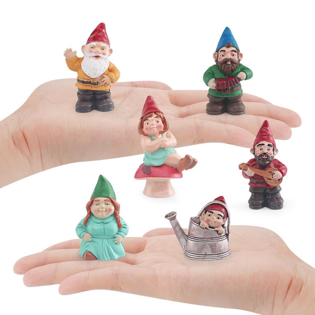 Cross-border Christmas Elf & Goblin Figure Set for Micro-landscape Decoration and Garden Ornament
