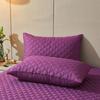 Solid Color 2Pc Waterproof Quilted Pillowcase Pillow Cover Case 48x74cm Pillowsham Anti-Mite Anti-Bacterial Bedroom