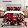 Glory Devils Rise Bedding (1 * Duvet Cover + 2 * Pillowcase, Without Core) 2D Flat Bedding Set Duvet Cover and Pillowcase Christmas Birthday Gift