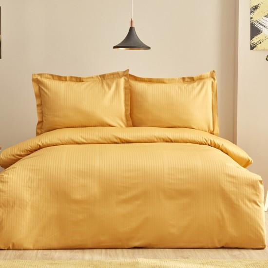 

Karaca Home Uniq 100% Cotton Double Satin Duvet Cover Set Mustard