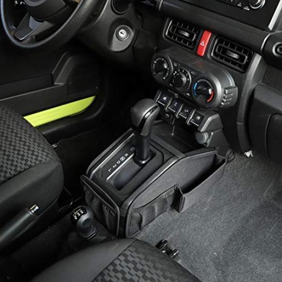 ANTC Compatible with Suzuki Jimny JB64 JB74 Gear Shift Storage Cell Phone Key Tissue Storage Easy to Car Small Item Interior Parts Bag, Bag, Install,